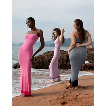 PUMIEY Maxi Dress - Stylish Bodycon Sleeveless Summer Dress