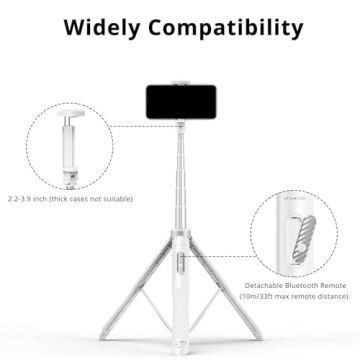 ATUMTEK 51" Selfie Stick Tripod for All Your Photos