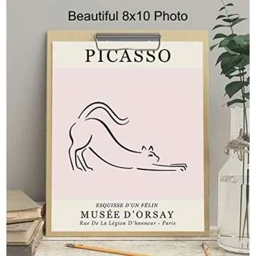 Pablo Picasso Cat Prints - Unique Wall Decor for All Ages
