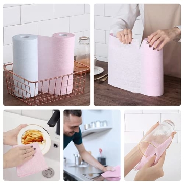 KitchLife Reusable Paper Towels - Eco-Friendly Kitchen Rolls
