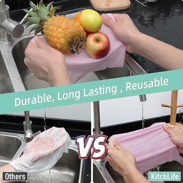 KitchLife Reusable Paper Towels - Eco-Friendly Kitchen Rolls