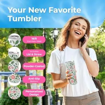 Stylish Insulated Floral Tumbler - Perfect Gift for Any Occasion