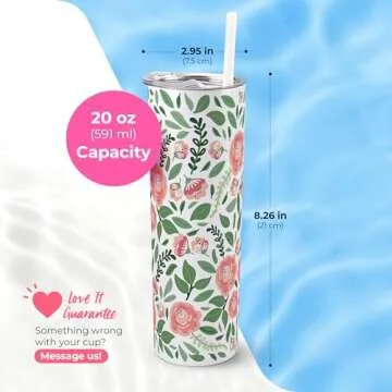 Stylish Insulated Floral Tumbler - Perfect Gift for Any Occasion