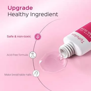 TIPHULAN Brush On Nail Glue - Durable & Easy Application