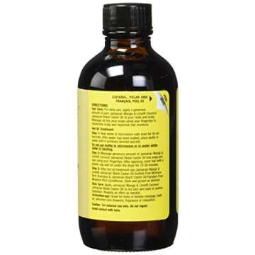Jamaican Mango & Lime Black Castor Oil With Coconut, 4 oz (Pack of 2)