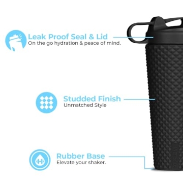 HydroJug 24oz Shaker Cup for Protein & Coffee