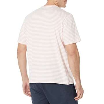 Amazon Essentials Men's Regular-Fit Short-Sleeve Stripe Crewneck T-Shirts