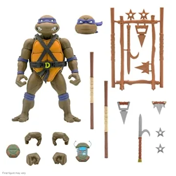 Super7 ULTIMATES! Teenage Mutant Ninja Turtles Donatello - 7" TMNT Action Figure with Accessories Cl...