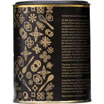 Divine Chocolate Cocoa Powder Fair Trade -- 4.4 oz - 2 pc