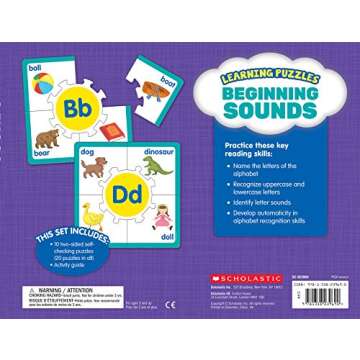Beginning Sounds, Grades PK-1: Build Early Literacy Skills! (Learning Puzzles)