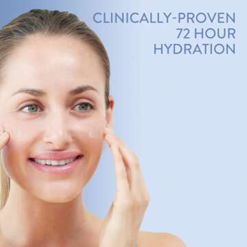 Cetaphil Deep Hydration Skin Restoring Water Gel with Hyaluronic and Polyglutamic Acid, Face Moisturizer, 72 Hour Hydration, For Dry, Dehydrated Sensitive Skin, Fragrance Free, 1.7 oz, Fragrance Free