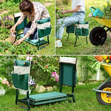Sunix Garden Kneeler & Seat with Tool Pouch - Ideal Gift