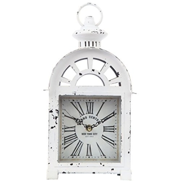 Lily's Home Vintage Inspired Lantern Grand Central New York City Train Station-Style Mantle Clock, S...