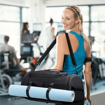 Versatile Black Gym Bag for Travel & Sports