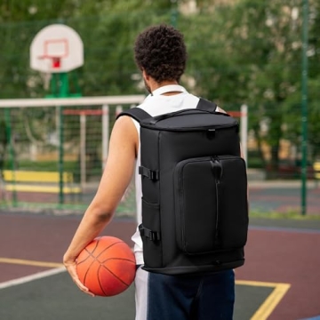 Versatile Black Gym Bag for Travel & Sports