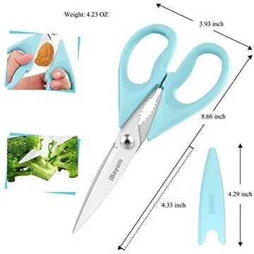 iBayam Kitchen Shears Heavy Duty Meat Poultry Scissors 2-Pack