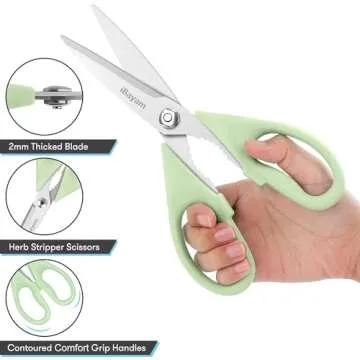 iBayam Kitchen Shears Heavy Duty Meat Poultry Scissors 2-Pack