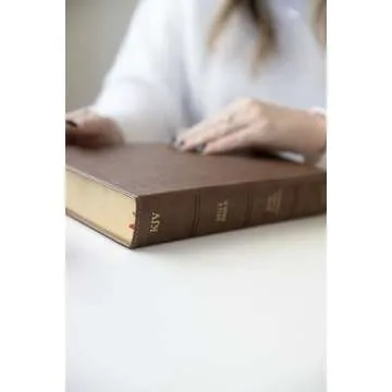 KJV Single-Column Wide-Margin Bible, Brown LeatherTouch, Red Letter, Pure Cambridge Text, Wide Margins, Full-Color Maps, Easy-to-Read Bible MCM Type