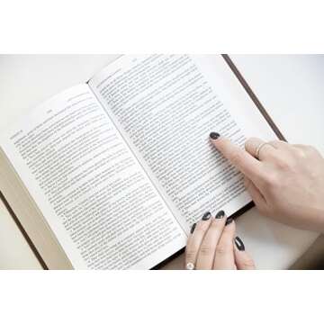 KJV Single-Column Wide-Margin Bible, Brown LeatherTouch, Red Letter, Pure Cambridge Text, Wide Margins, Full-Color Maps, Easy-to-Read Bible MCM Type