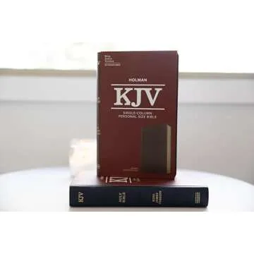 KJV Single-Column Wide-Margin Bible, Brown LeatherTouch, Red Letter, Pure Cambridge Text, Wide Margins, Full-Color Maps, Easy-to-Read Bible MCM Type