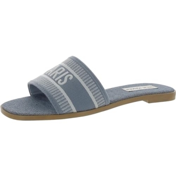Steve Madden Women's Knox Sandal - Denim Multi, 9.5 - Trendy & Comfortable