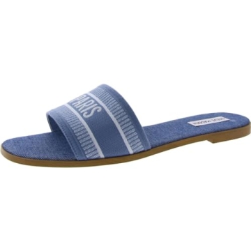 Steve Madden Women's Knox Sandal Denim Multi Stylish Comfort