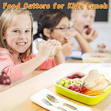 Fun Sandwich Cutter Set for Kids - 12 Pcs Uncrustables Maker