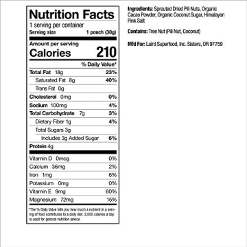 Laird Superfood Cacao Pili Nuts Vegan Keto Snack