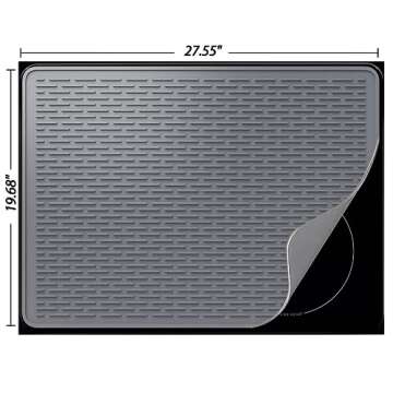 Stove Top Cover for Electric Stove - Silicone Stove Mat for Glass Top Stove, Glass Cooktop Protector...