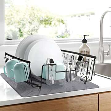 Stove Top Cover for Electric Stove - Silicone Stove Mat for Glass Top Stove, Glass Cooktop Protector, XL Dish Drying Mats For Kitchen, Range Covers for Electric Stove (Gray, 28 x 20)