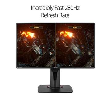 ASUS TUF Gaming VG259QM 24.5” Monitor, 280Hz Fast IPS, G-SYNC Compatible, Eye Care Technology