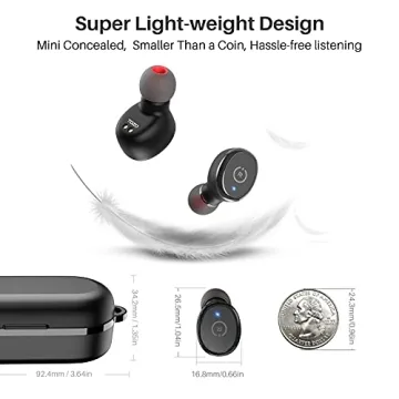 TOZO T10 Wireless Earbuds with Deep Bass and EQs
