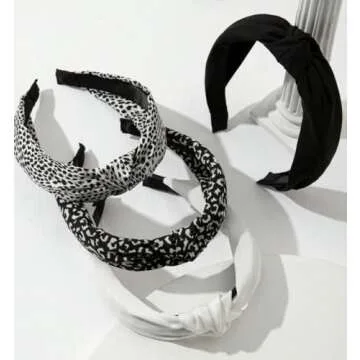Knotted Headbands for Women: Non-Slip Fashion Hair Accessories with Cute Wide Top Knot Hoops for Hai...