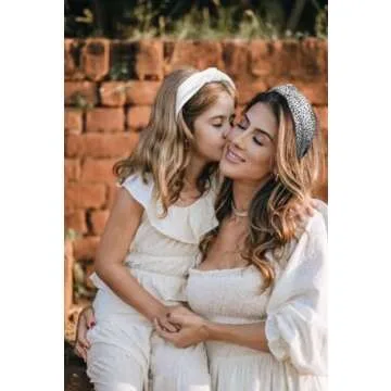 Knotted Headbands for Women: Non-Slip Fashion Hair Accessories with Cute Wide Top Knot Hoops for Hair in Black, White, and Leopard Print