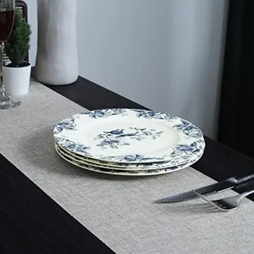 Elegant Bone China Dessert Plates Set of 4 for All Occasions