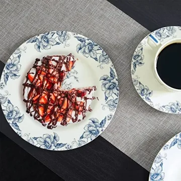 Elegant Bone China Dessert Plates Set of 4 for All Occasions