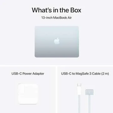 2025 Apple MacBook Air M4 Chip 16GB 256GB Sky Blue Renewed