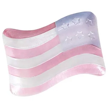 Transpac American Flag Glass Decorative Serving Platter