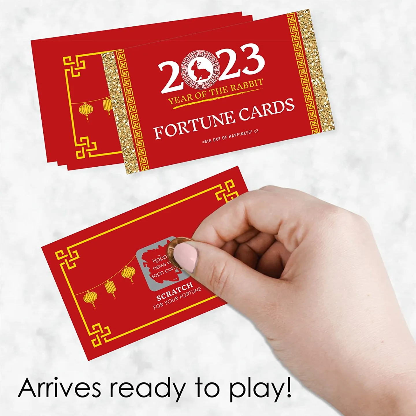 Chinese New Year 2023 Scratch Off Fortune Cards