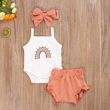 Cotton Rainbow Outfit for Newborn Baby Girls & Boys