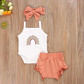 Cotton Rainbow Outfit for Newborn Baby Girls & Boys