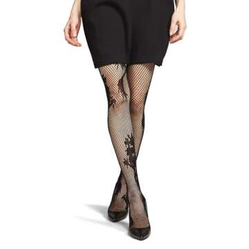 Natori Women's Dragon Toss Net Tights - Stylish & Comfortable