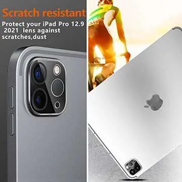 Ferilinso iPad Pro 12.9 Inch Tempered Glass & Lens Protectors
