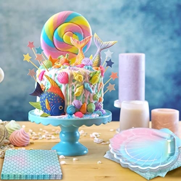Gersoniel Iridescent Mermaid Party Supplies - 40 Pcs