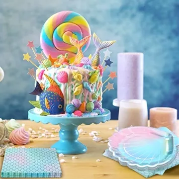 Gersoniel Iridescent Mermaid Party Supplies - 40 Pcs