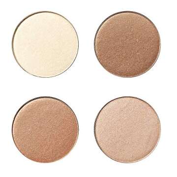 LIFUS Highlighter Palette，Highlighter Makeup Palette, Glow Bronzer Highlighter Powder Kit,Face illuminator makeup palette