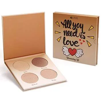 LIFUS Highlighter Palette for Glowing Radiance and Versatility