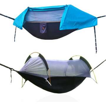 Lightweight 2-Person Hammock with Mosquito Net