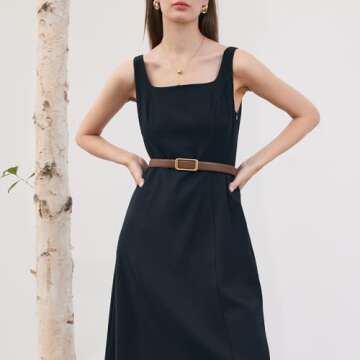 GOELIA Women's Reversible Genuine Leather Belt Thin Fashion Waist Belts for Jeans Pants Dresses with Gold Buckle