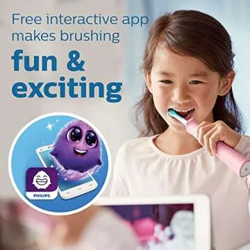 Philips Sonicare Kids Toothbrush Bluetooth Rechargeable Fun